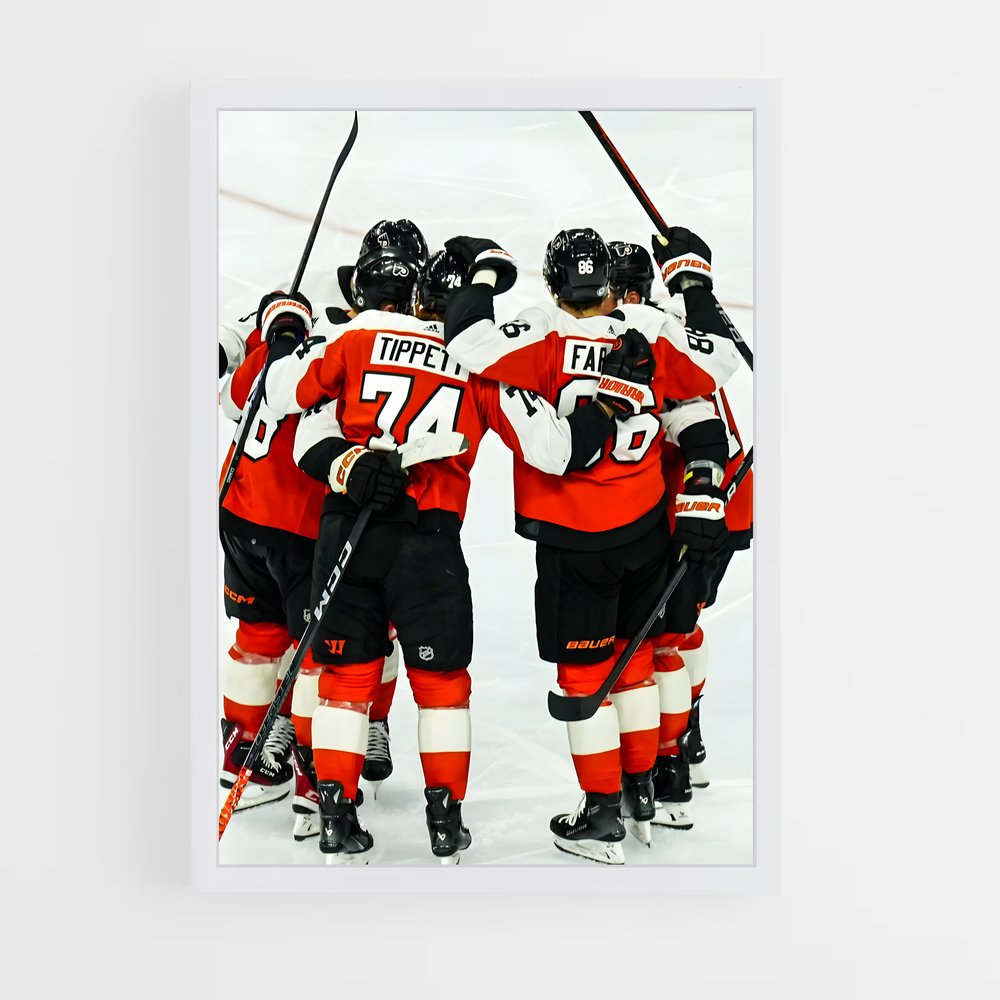 Poster La Fête des Flyers – affiche Hockey sur glace (vue 3)
